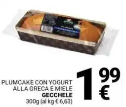 Supermercati Gulliver Plumcake con yogurt alla greca e miele GECCHELE offerta