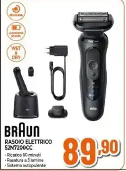 Expert BRAUN RASOIO ELETTRICO 52N7200CC offerta