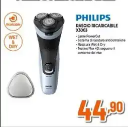 Expert PHILIPS rasoio ricaricabile X3003 offerta