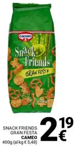 Supermercati Gulliver Snack friends gran festa CAMEO offerta