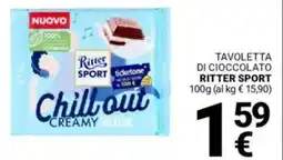 Supermercati Gulliver Tavoletta di cioccolato RITTER SPORT offerta