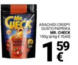 Supermercati Gulliver Arachidi crispy gusto paprika MR. CHECK offerta