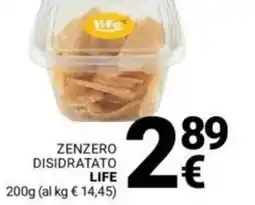 Supermercati Gulliver Zenzero disidratato LIFE offerta
