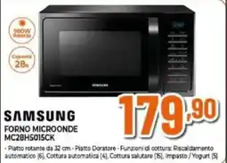 Expert SAMSUNG FORNO MICROONDE MC28H5015CK offerta