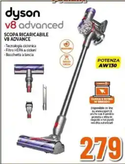 Expert dyson v8 advanced SCOPA RICARICABILE V8 advance offerta