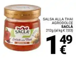 Supermercati Gulliver Salsa alla thai agrodolce SACLÀ offerta
