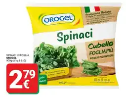 Supermercati Gulliver Spinaci in foglia OROGEL offerta