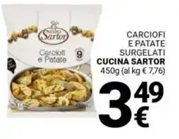 Supermercati Gulliver Carciofi e patate surgelati CUCINA SARTOR offerta