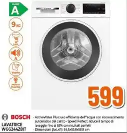 Expert BOSCH Lavatrice WGG244Z8IT offerta
