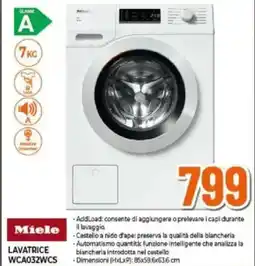 Expert Miele LAVATRICE WCA032WCS offerta