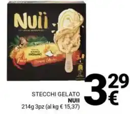 Supermercati Gulliver Stecchi gelato NUII offerta
