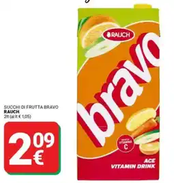 Supermercati Gulliver Succhi di frutta bravo RAUCH offerta