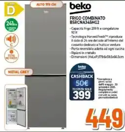 Expert beko FRIGO COMBINATO B5RCNA345HG2 offerta