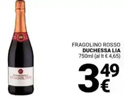 Supermercati Gulliver Fragolino rosso DUCHESSA LIA offerta