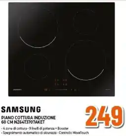 Expert SAMSUNG PIANO COTTURA INDUZIONE 60 CM NZ64T3707AKET offerta