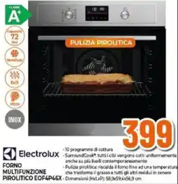 Expert Electrolux FORNO MULTIFUNZIONE PIROLITICO E0F4P46X offerta