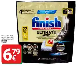 Supermercati Gulliver pastiglie per lavastoviglie ultimate plus FINISH offerta
