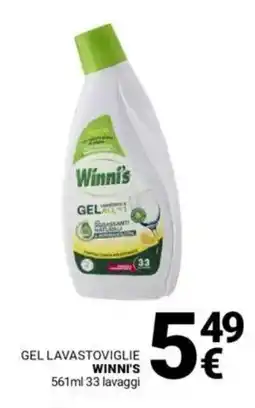 Supermercati Gulliver Gel lavastoviglie WINNI'S offerta