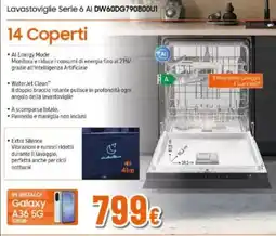 Expert Samsung Lavastoviglie Serie 6 Al DW60DG790B00U1 offerta