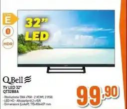 Expert Q.Bell TV LED 32" QT32B8A offerta