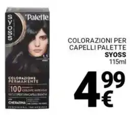 Supermercati Gulliver Colorazioni per capelli palette SYOSS offerta