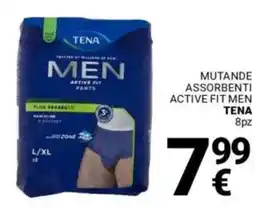 Supermercati Gulliver Mutande assorbenti active fit men TENA offerta