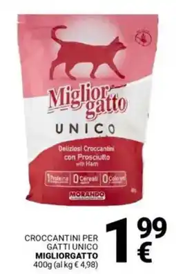 Supermercati Gulliver Croccantini per gatti unico MIGLIORGATTO offerta