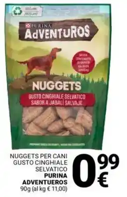 Supermercati Gulliver Nuggets per cani gusto cinghiale selvatico PURINA ADVENTUEROS offerta