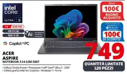 Comet Acer aspire NOTEBOOK A14-52M-5067 offerta