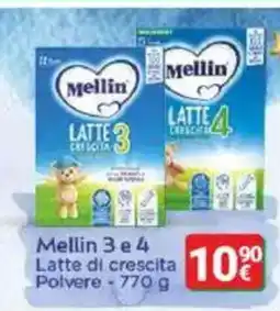Supermercati Gulliver MELLIN 3 E 4 Latte di crescita 100 polvere offerta