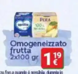 Supermercati Gulliver MELLIN Omogeneizzato frutta offerta