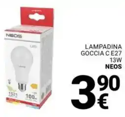 Supermercati Gulliver Lampadina goccia c e27 NEOS offerta