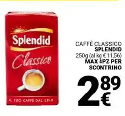 Supermercati Gulliver Caffè classico SPLENDID offerta