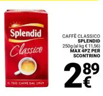 Supermercati Gulliver Caffè classico SPLENDID offerta