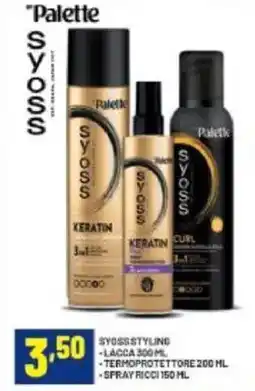 Risparmio Casa Syoss styling -lacca -termoprotettore -spray ricci offerta