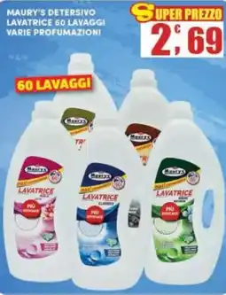 Maury's Maury's detersivo lavatrice varie profumazioni offerta