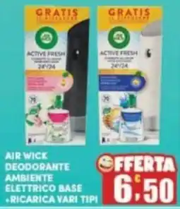 Maury's Air wick deodorante ambiente elettrico base + ricarica vari tipi offerta