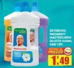 Maury's Detersivo pavimenti mastrolindo diluito vari tipi offerta