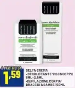 Risparmio Casa Selya crema decolorante viso&corpo depilazione corpo / braccia & gambe offerta