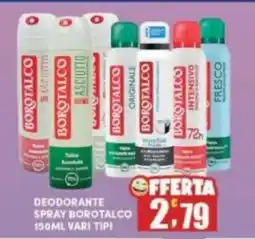 Maury's Deodorante spray borotalco vari tipi offerta