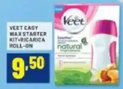 Risparmio Casa VEET easy wax starter kit ricarica roll-on offerta