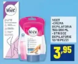 Risparmio Casa VEET Crema depilatoria strisce depilatorie 12/16 pezz offerta