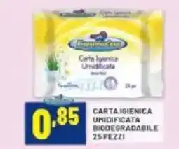 Risparmio Casa Carta igienica umidificata biodegradabile 25 pezzi offerta