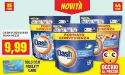 Risparmio Casa DASH ecodosi bag 35/44 pezzi offerta