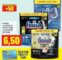 Risparmio Casa FINISH ultimate 31/34 tabs -quantum 36 tabs offerta