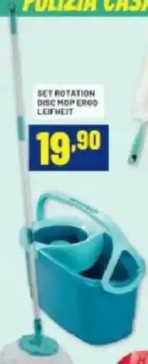 Risparmio Casa Set rotation disc mop ergo leifheit offerta
