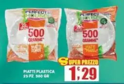 Maury's Piatti plastica 25 pz PERFECT. USE offerta