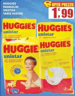 Maury's Huggies pannolini unistar varie misure offerta