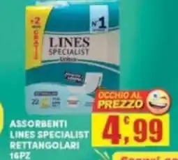 Maury's Assorbenti lines specialist rettangolari 16pz offerta
