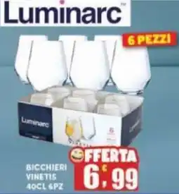 Maury's Luminarc Bicchieri vinetis 6pz offerta